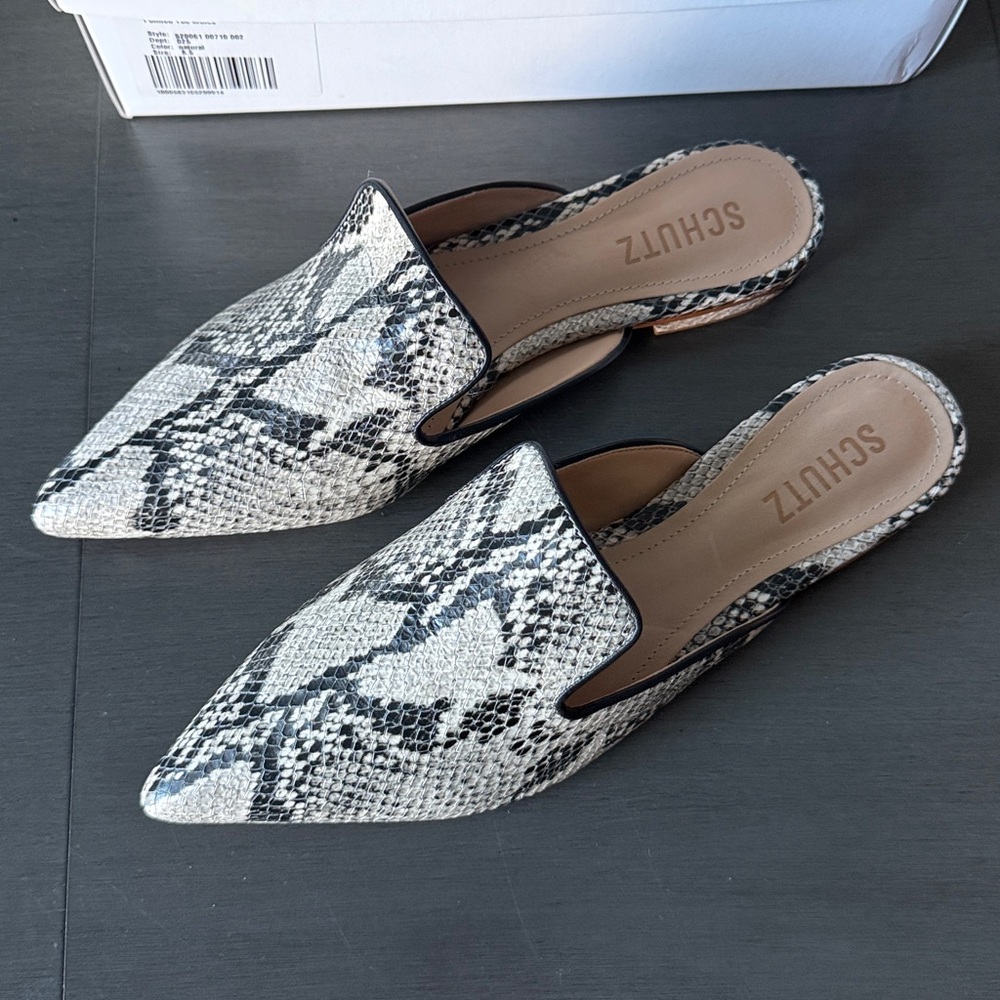 SCHUTZ POINTED TOE MULES 8.5 - Picture 2 of 8